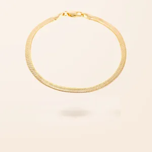 10K Gold Herringbone Bracelet