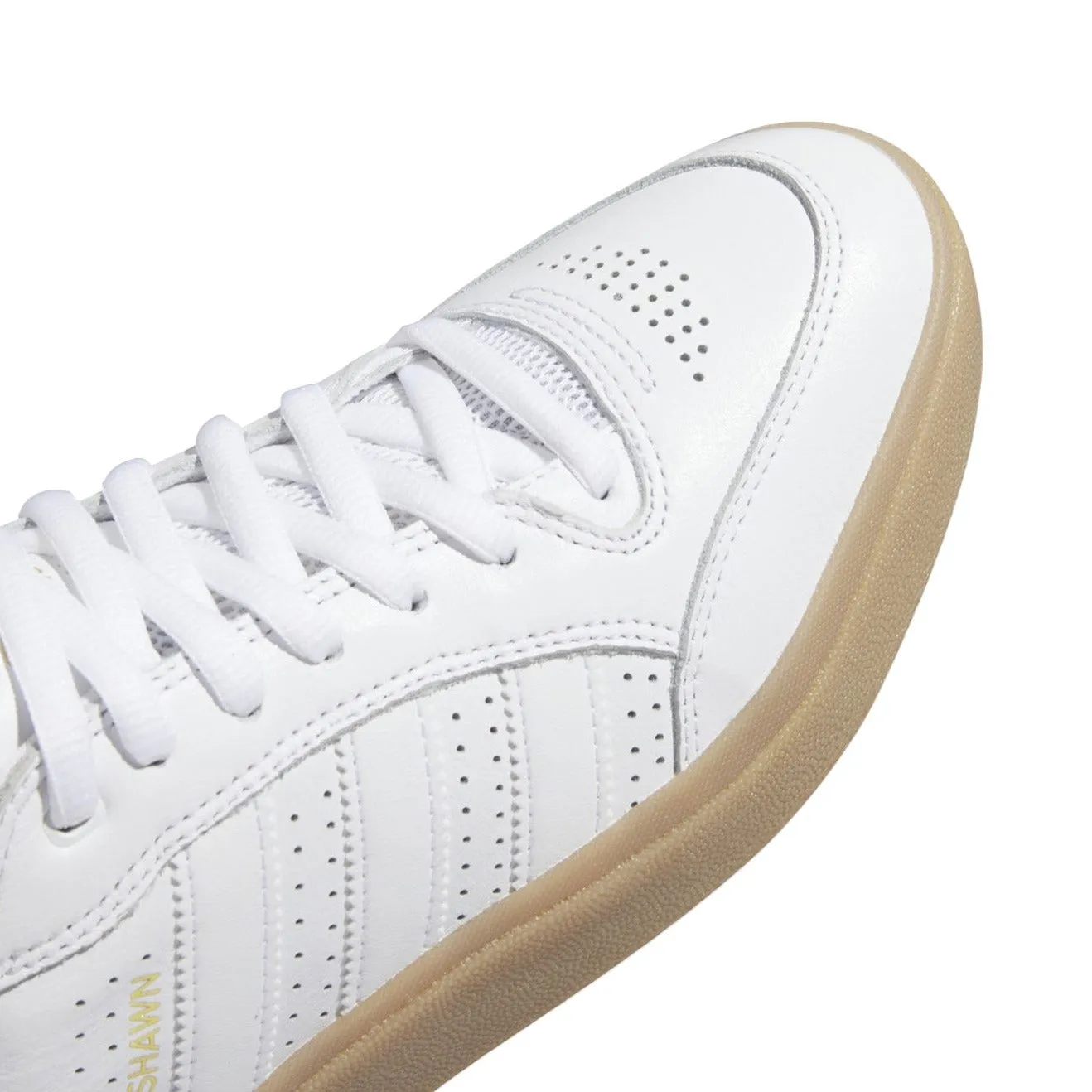 Adidas Tyshawn Low Sneakers - Classic White/Gum Sole, Premium Skate Shoes