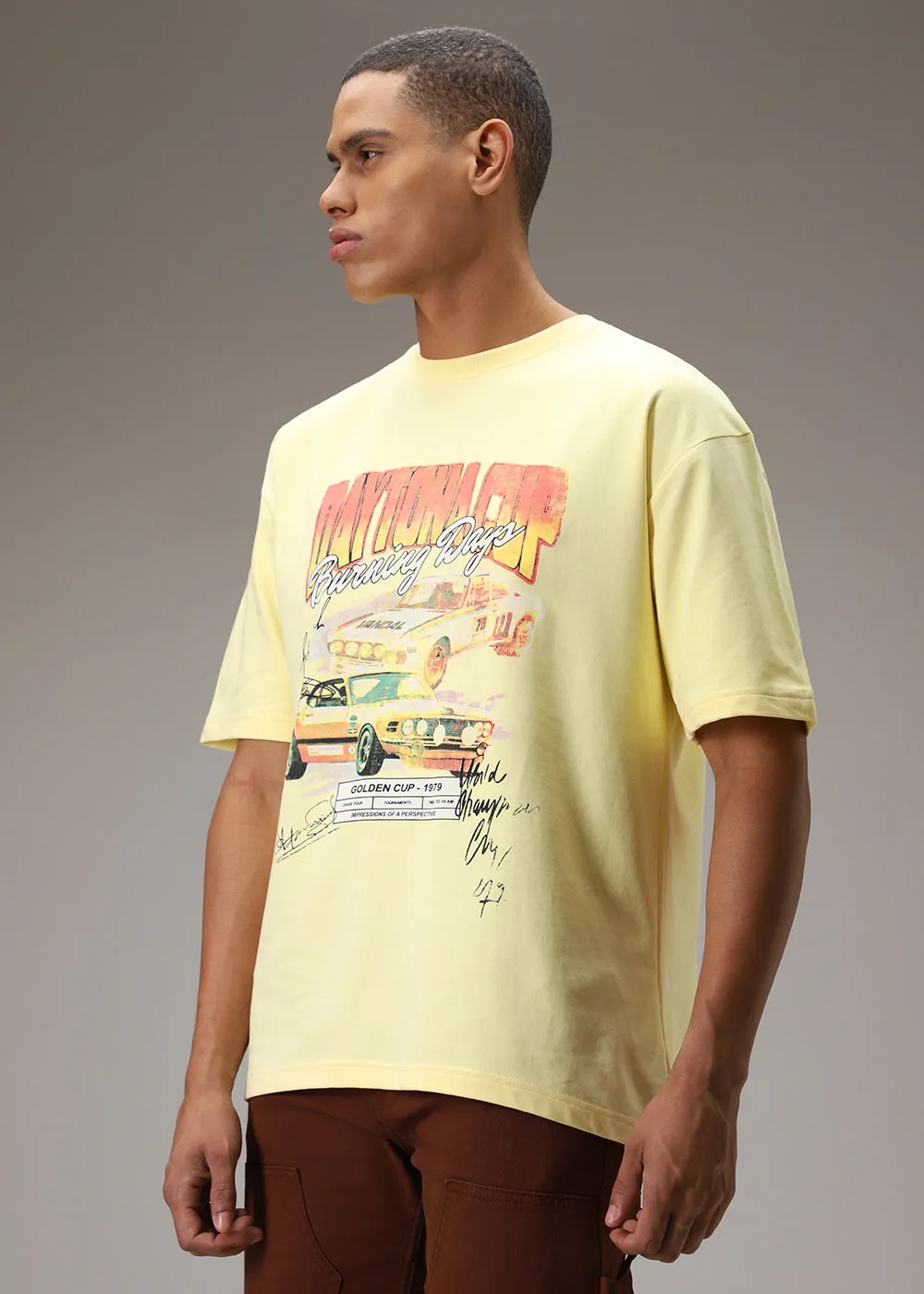 Oversized Amber Yellow T-Shirt