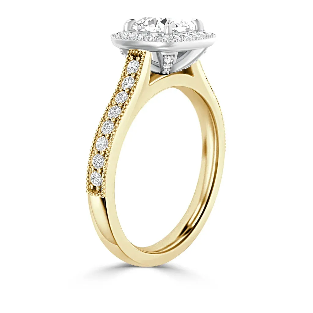 Sure! Here’s an optimized title for the e-commerce product:

Angelica 18kt Yellow Gold Cushion Cut Gemstone Ring - Elegant and Timeless Jewelry Piece
