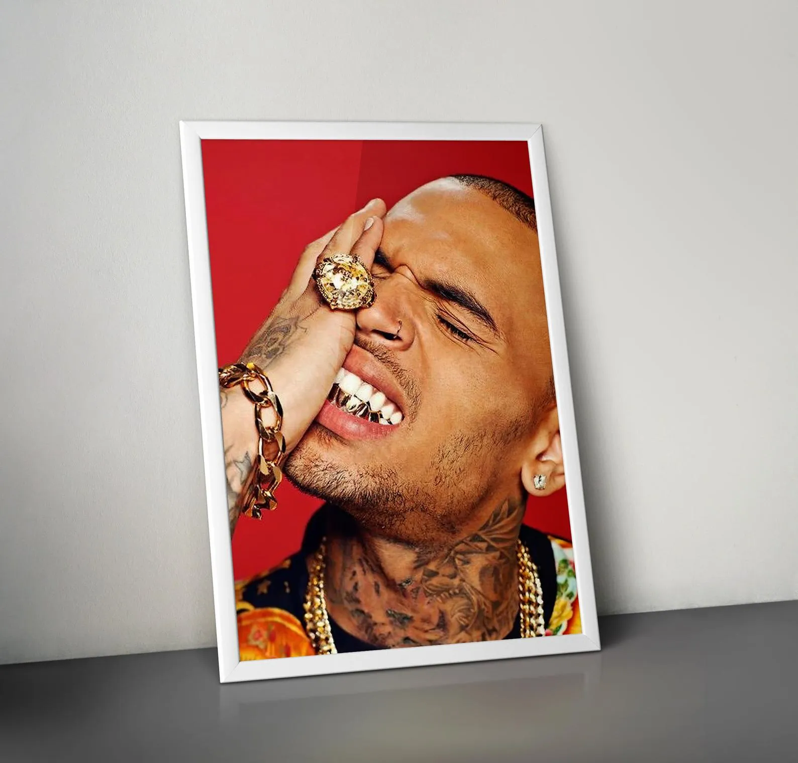 Chris Brown Poster, Chris Brown Canvas, Home Decor, Wall Art, Music Poster, Custom Poster, Canvas Poster, Rolled Canvas, Home Decoration
