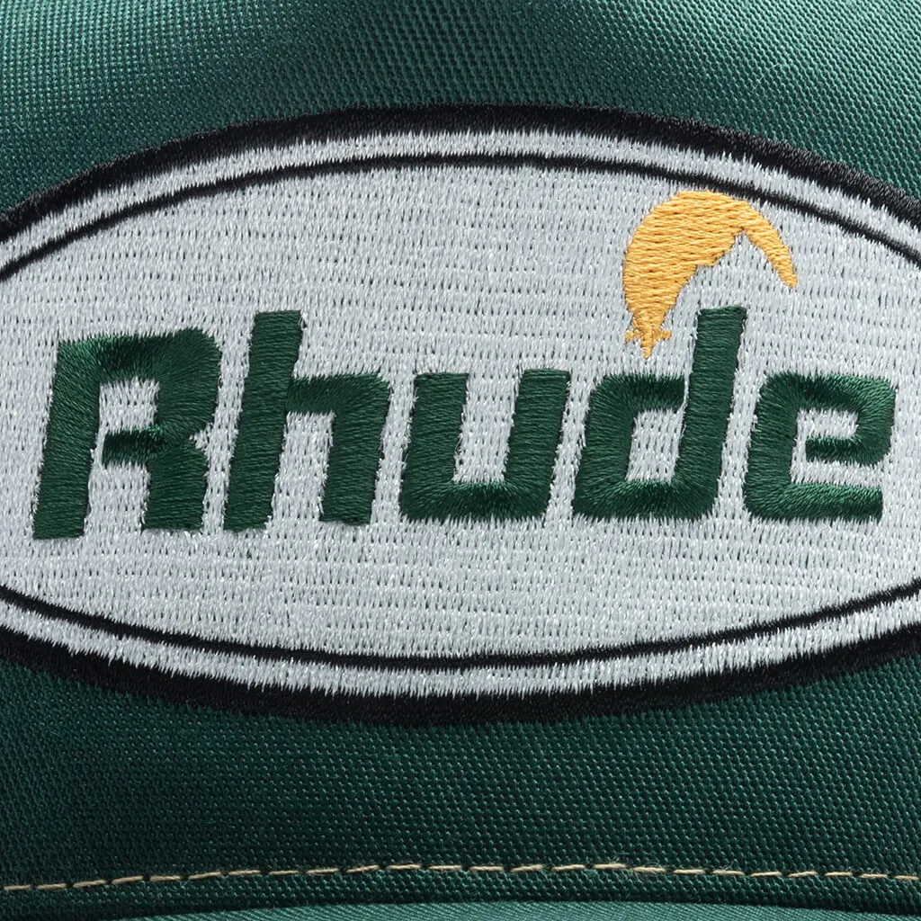Green and White Moonlight Trucker Cap