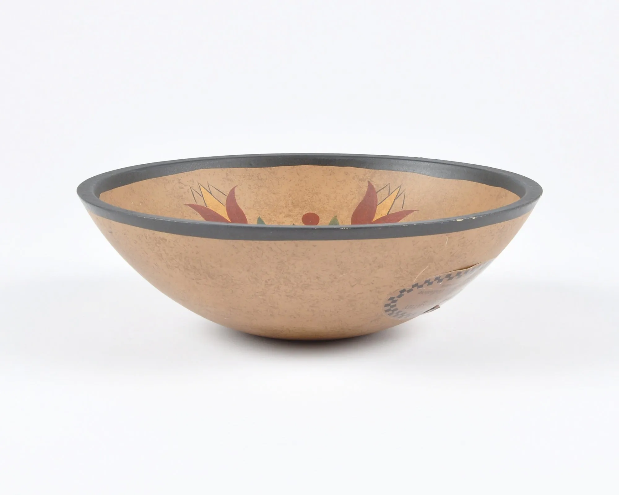 Vintage Home Decor-Old Wooden Primitive Turned Bowl-Solid Wood Dutch Folk Art-Small-Farmhouse Décor